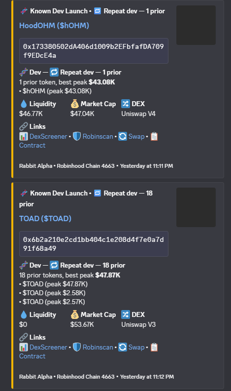 Rabbit Alpha developer intelligence cards